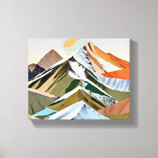 The Great Mountain Ranges Canvas Print (Front)