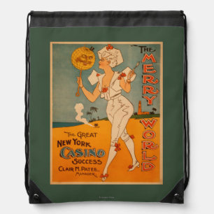 The Great New York Casino Success Theatre Drawstring Bag