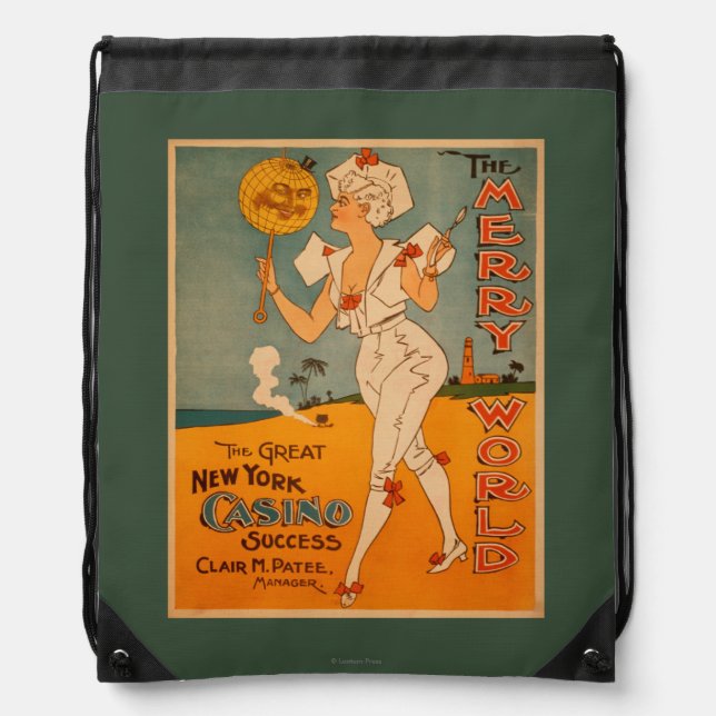 The Great New York Casino Success Theatre Drawstring Bag (Front)