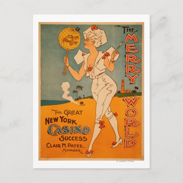 The Great New York Casino Success Theatre Postcard (Front)