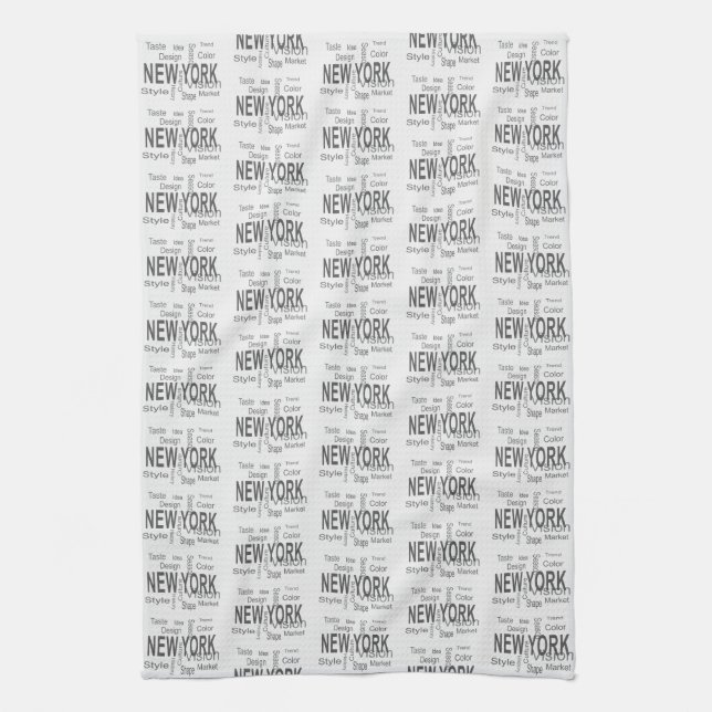 The Great New York City (typography)    Kitchen Towel (Vertical)