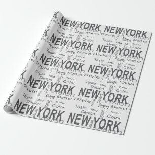 The Great New York City (typography) Wrapping Paper