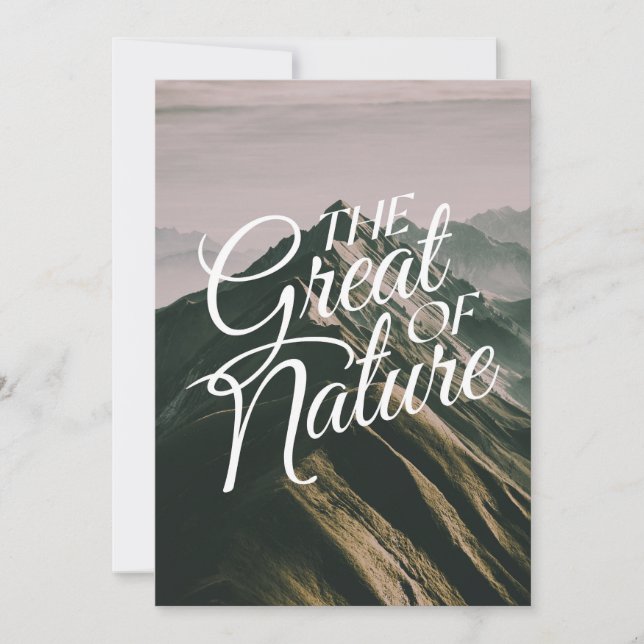 the great of nature  holiday card (Front)