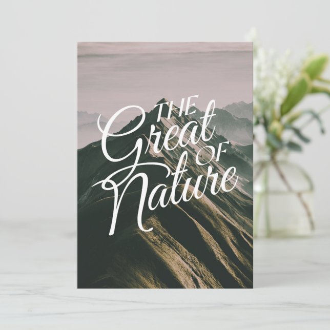 the great of nature  holiday card (Standing Front)