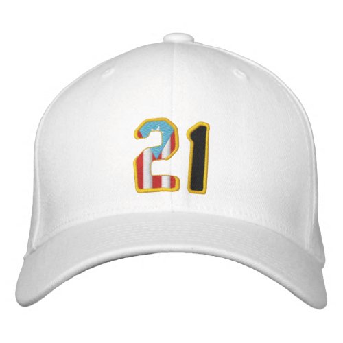 The Great One Number 21 Embroidered Baseball Cap