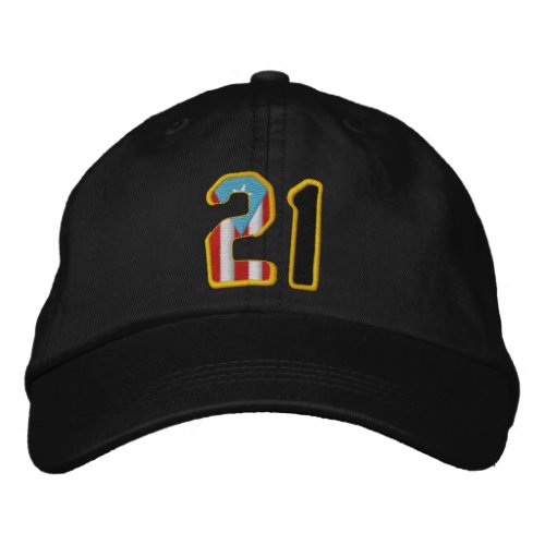 The Great One Number 21 Embroidered Baseball Cap