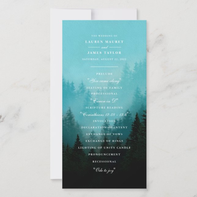 The Great Outdoors Program Card (Front)