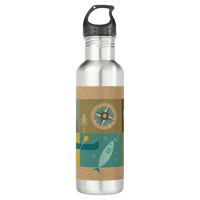 The Great outdoors Stainless Steel Water Bottle (Front)