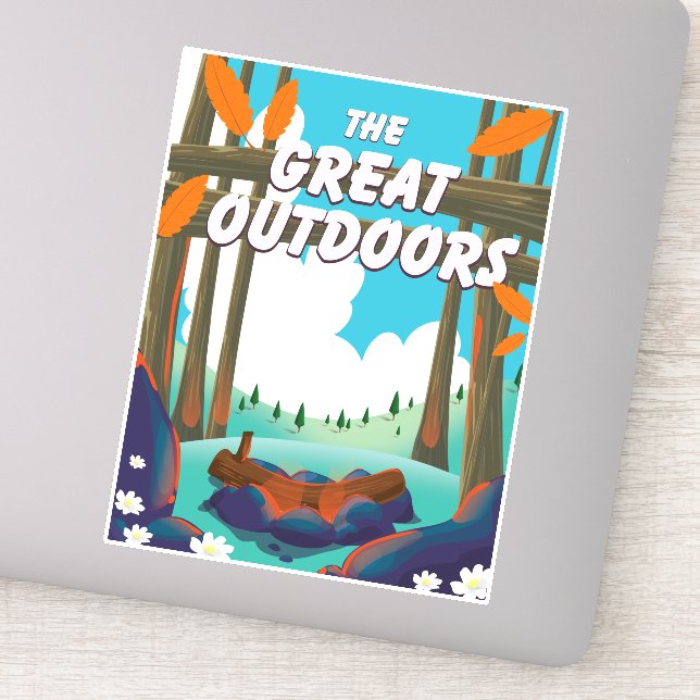 The Great Outdoors! Sticker (Detail)