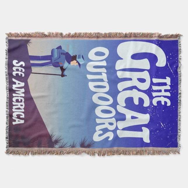 The Great Outdoors. Throw Blanket (Front)