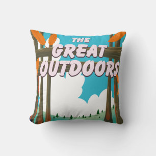 The Great Outdoors! Throw Pillow