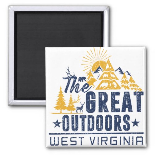 The Great Outdoors West Virginia Magnet