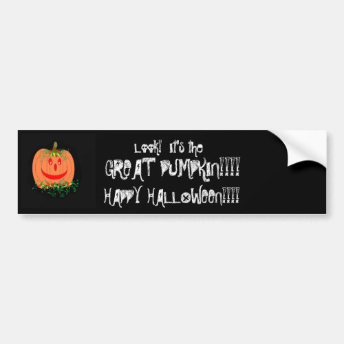 The Great Pumpkin Bumper Sticker