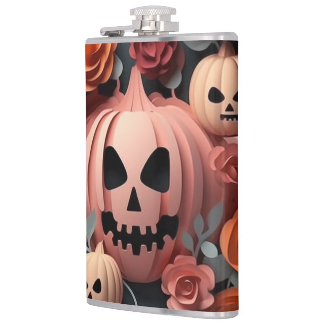 The Great Pumpkin Vinyl Wrapped Flask (Left)