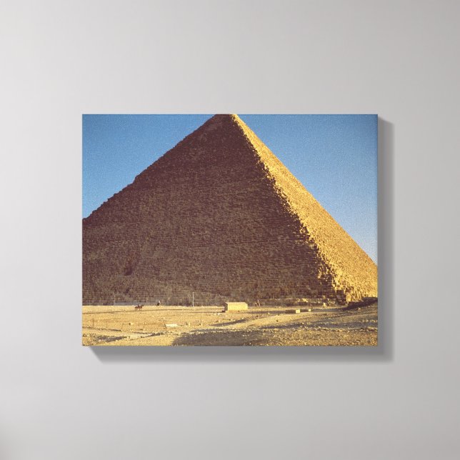 The Great Pyramid of Khufu  Old Kingdom Canvas Print (Front)