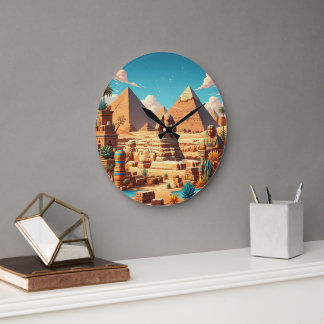 The Great Pyramids and Sphinx Timeless Wall Clock