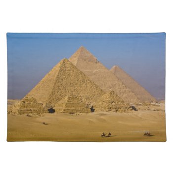 The Great Pyramids Of Giza  Egypt Placemat by prophoto at Zazzle