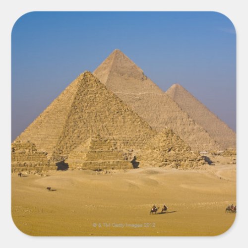 The Great Pyramids of Giza Egypt Square Sticker