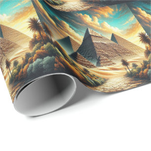 The Great Pyramids of Giza Egypt Travel Wrapping Paper