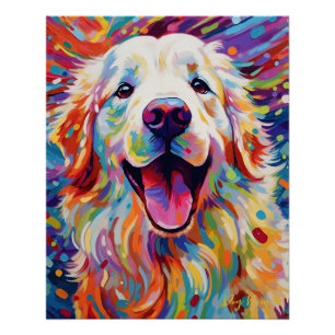 The Great Pyrenees Dog 003 - Zetton Ziana Poster
