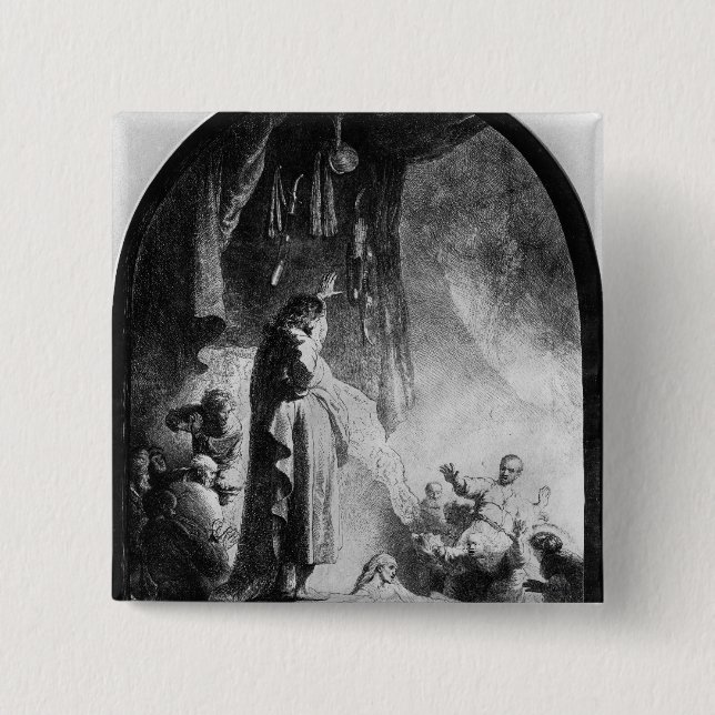 The Great Raising of Lazarus Pinback Button (Front)