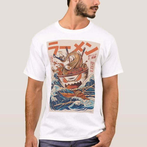 The Great Ramen off Kanagawa T_Shirt