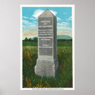 The Great Ravine of the Saratoga Battlefield Poster
