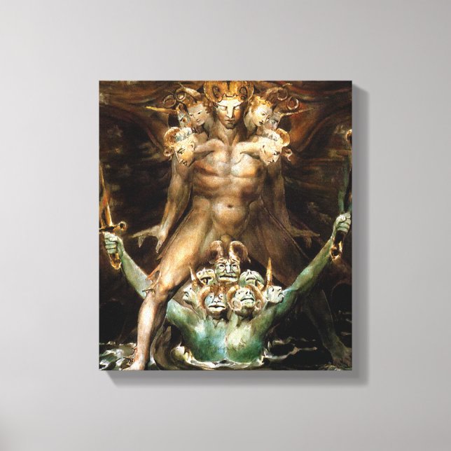 The Great Red Dragon and the Beast from the Sea Canvas Print (Front)