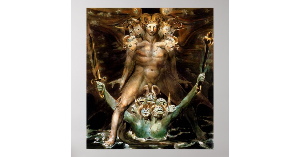 The Great Red Dragon and the Beast from the Sea Poster ...