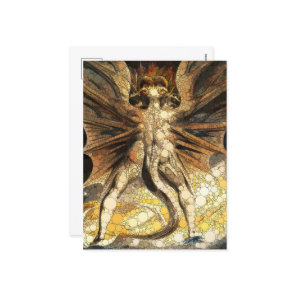 The Great Red Dragon by After William Blake Holiday Postcard
