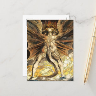 The Great Red Dragon by After William Blake Holiday Postcard
