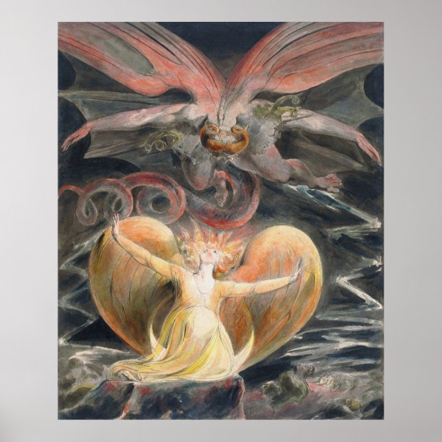 The Great Red Dragon & Woman Clothed with the Sun Poster (Front)