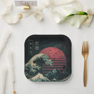 The Great Retro Wave Classic Paper Plates