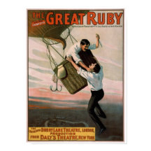 "The Great Ruby" Vintage Theater Poster