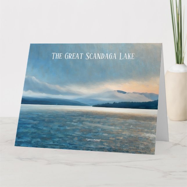 The Great Sacandaga Lake - note card - impressions (Front)