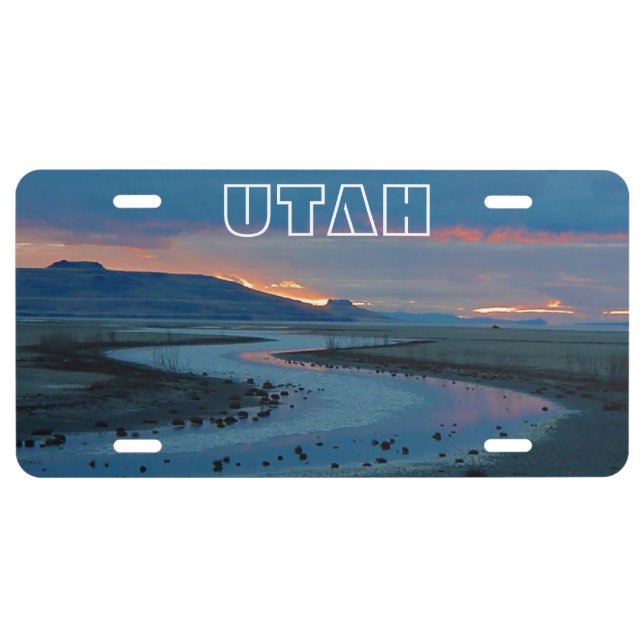 The Great Salt Lake, Northern Utah Landscape License Plate (Front)