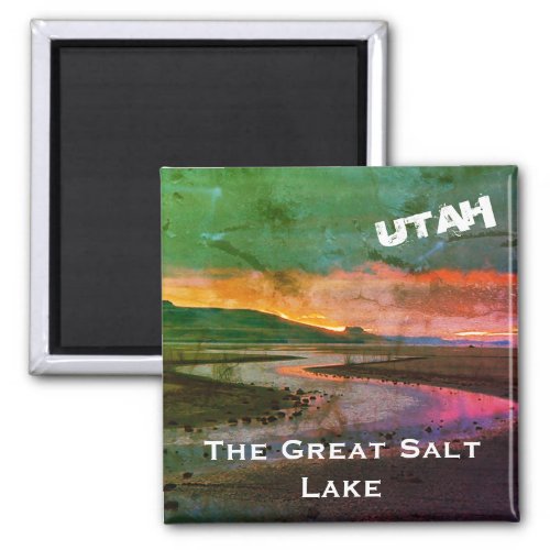 The Great Salt Lake Northern Utah Landscape Magnet