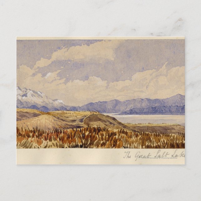 The Great Salt Lake, Utah Postcard (Front)