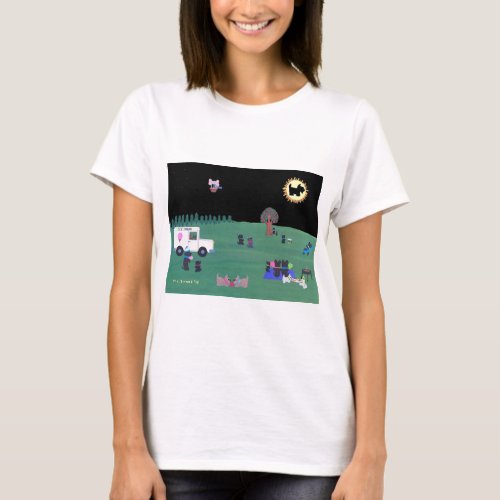 THE GREAT SCOTTISH TERRIER ECLIPSE  Tee shirt