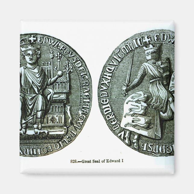 The Great Seal of Edward I Magnet (Front)