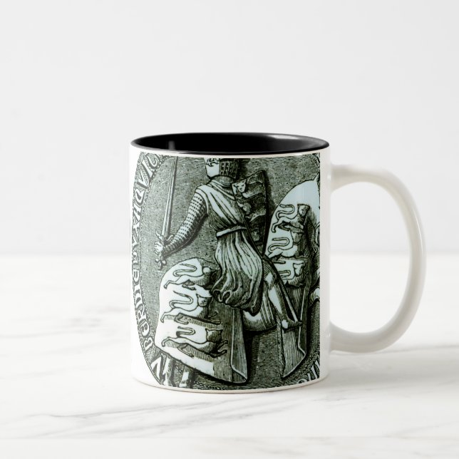 The Great Seal of Edward I Two-Tone Coffee Mug (Right)