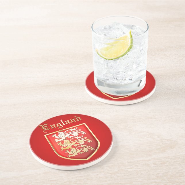 The Great Seal of King Richard the Lionheart Drink Coaster (Side)