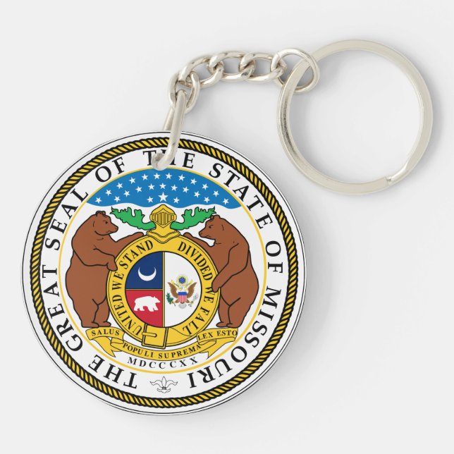 The Great Seal of Missouri state  Keychain (Back)