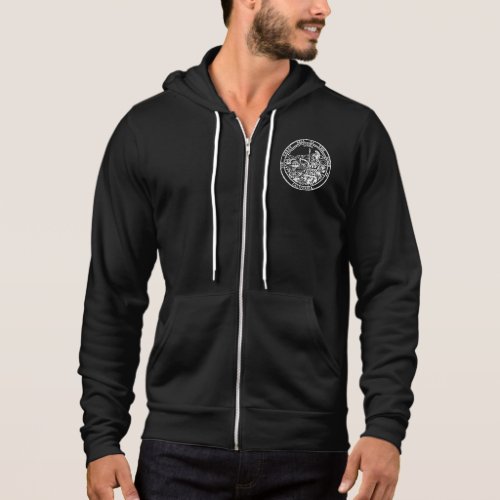 The great seal of THB of California black Hoodie