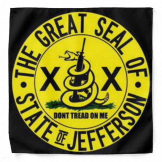 The Great Seal Of The State Of Jefferson Bandana