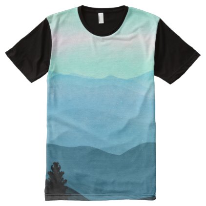 The Great Smoky Mountains Landscape All-Over-Print Shirt