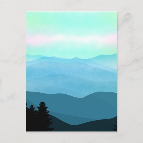 The Great Smoky Mountains Landscape Postcard