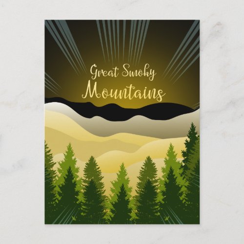 The Great Smoky Mountains Landscape Postcard