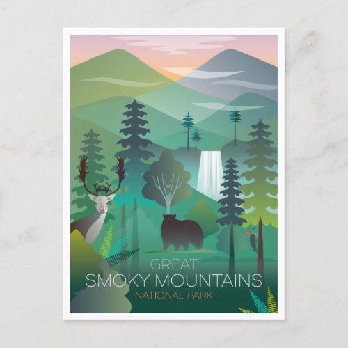 The Great Smoky Mountains National Park Postcard
