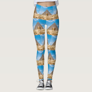 THE GREAT SPHINX AND PYRAMIDS OF EGYPT Leggings
